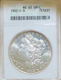 1902-O Morgan Silver $1 ANACS MS65 DMPL Super Proof-like! - $15K Appraisal Value! ✓ APR 57
