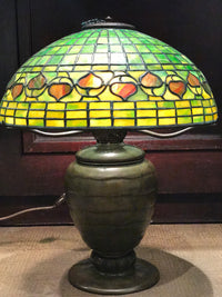 Tiffany Studios Lamp L.C.T. 1900s Acorn Favrile Glass & Bronze BASE - $60K VALUE* APR 57