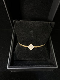 Unique Design SYG 25 Diamonds Pave Square Chain Links Bracelet w $8K COA !!} APR 57