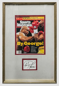 George Foreman Framed Autograph with1994 Sports Illustrated Cover - $3K APR Value w/ CoA! APR 57
