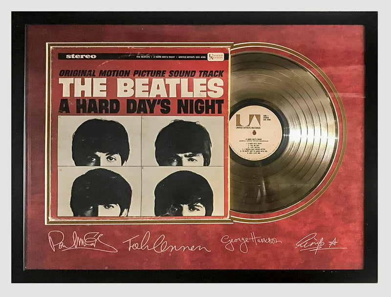 The Beatles “A Hard Day’s Night” 1964 Metalized Record Pressing - $6K APR Value w/ CoA! + APR 57