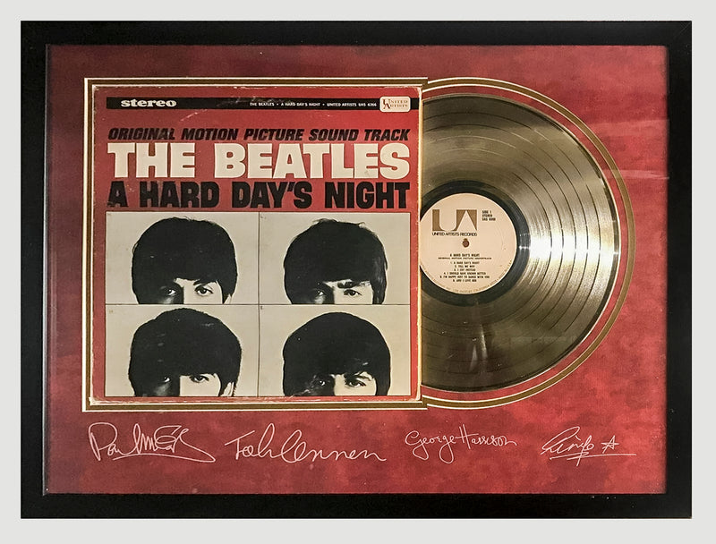 The Beatles “A Day's Night” 1964 Metalized Record Pressing