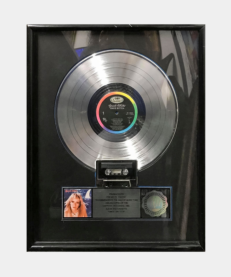 GREAT WHITE “Once Bitten” 1988 RIAA  Platinum Record Award - $6K APR Value w/ CoA +✓ APR 57
