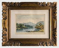 Currier & Ives "The Frontier Lake" C. 1860 Hand Colored Lithograph - $4K APR Value w/ CoA! APR 57
