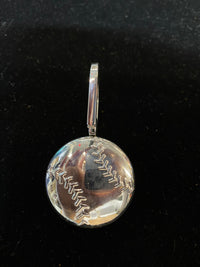 Tiffany & Co. 2004 Padlock Sterling Silver Baseball Keychain -$2K APR w/ CoA } APR 57