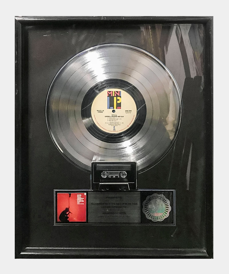 U2 “Under a Blood Red Sky” 1983 RIAA Platinum Record - $20K APR Value w/ CoA! +✓ APR 57
