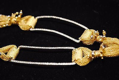 Contemporary Custom Designed Diamond Necklace in 18 & 22K Yellow Gold - $40K VALUE APR 57