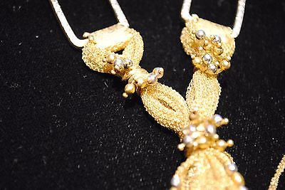 Contemporary Custom Designed Diamond Necklace in 18 & 22K Yellow Gold - $40K VALUE APR 57