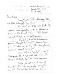 Ira Gershwin Hand-Written Letter to Irving Drutman, 1945 - $10K APR Value w/ CoA! APR 57
