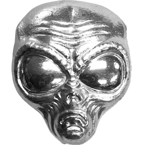 2 oz Monarch Silver 3D Alien Head APR 57
