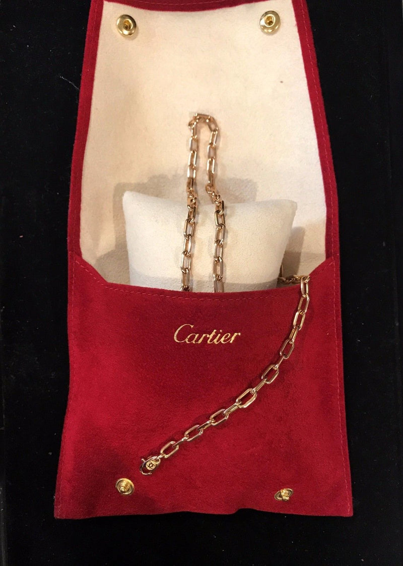 CARTIER 18K Rose Gold Classic Chain Link Bracelet - $10K Appraisal Value! ✓ APR 57