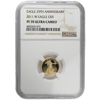 2011-W 1/10 oz Proof American Gold Eagle Coin NGC PF70 UCAM APR 57