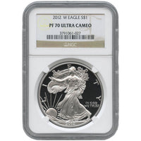 2012-W 1 oz Proof American Silver Eagle Coin NGC PF70 UCAM APR 57