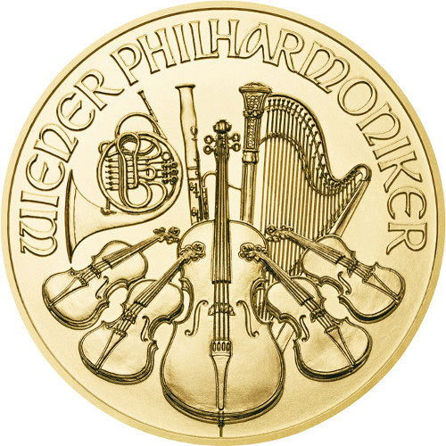 1/10 oz Austrian Gold Philharmonic Coin (Random Year) APR 57