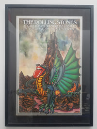 K BURNESS Rolling Stones Original Poster, Limited Edition, C. 1973 - $20K VALUE* APR 57