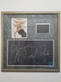 JAYNE MANSFIELD "What's My Line?" Autographed Slate, C. 1964 - COA- $20k APR!!@ APR 57