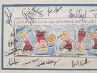 CHARLES SCHULZ New York Yankees Team Signed "Peanuts" Comic Strip, "The Hero", C. 1996 - $10K VALUE APR 57