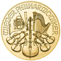 1 oz Austrian Gold Philharmonic Coin (Random Year, BU) APR 57