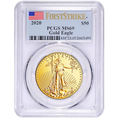 2020 1 oz American Gold Eagle Coin PCGS MS69 FS APR 57
