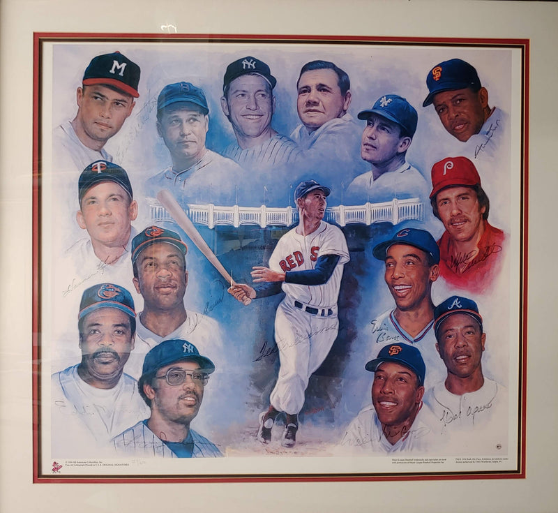 DOO S. OH "500 Home Run Club" Signed by Ted Williams, Reggie Jackson, + 10 More! - $15K APR Value w/ CoA! ✓ APR 57
