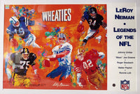 LEROY NEIMAN Wheaties "Legends of the NFL" Signed Limited Edition Print - $10K APR Value w/ CoA! ✓ APR 57