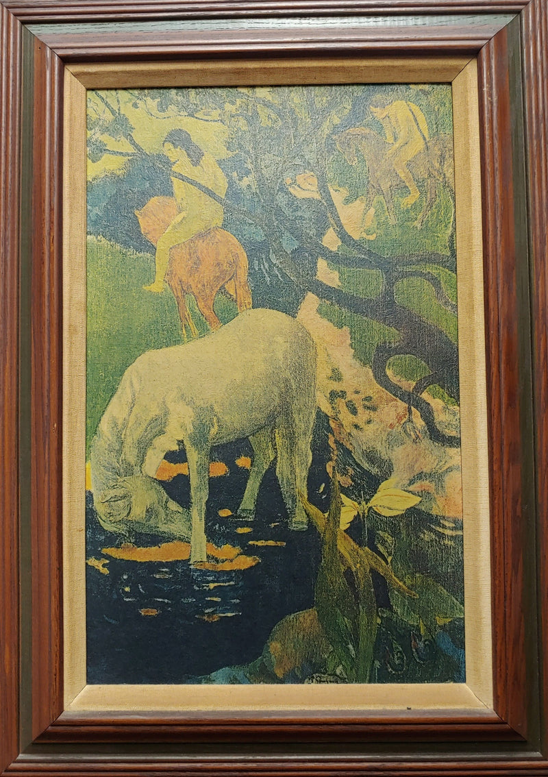 PAUL GAUGUIN  “The White Horse” Tahiti Giclee Print - $1K APR Value w/ CoA! ✓ APR 57