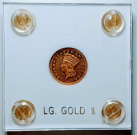 1874 $1 Indian Princess Large Gold Coin - $1.5K APR Value w/ CoA! ✿✓ APR 57