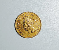 1878 $3 Gold Princess Indian Head Coin XF - $3K APR Value w/ CoA! ✿✓ APR 57