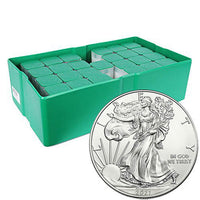 2021 1 oz American Silver Eagle Monster Box (500 Coins, BU) 1/11/2021 APR 57