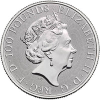 2021 1 oz British Platinum Queen’s Beast White Lion Coin (BU) APR 57