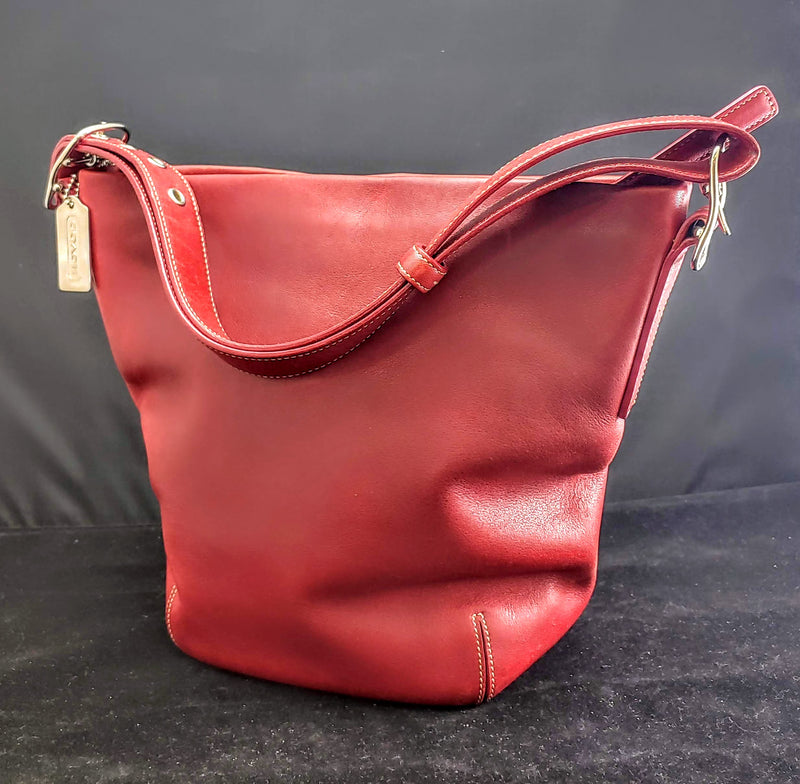COACH Red Leather Bucket Bag - $400 Appraisal Value! APR 57