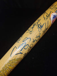 NEW YORK METS 1986 Team-Signed Franchise Champions Baseball Bat - $6K Appraisal Value! APR 57