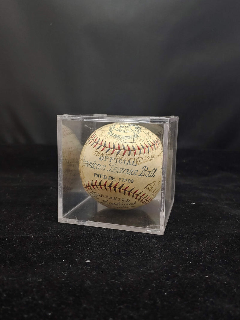 1929 New York Yankees Team-Signed Baseball with Babe Ruth and Murderers'  Row Headlines - $30K Appraisal Value!