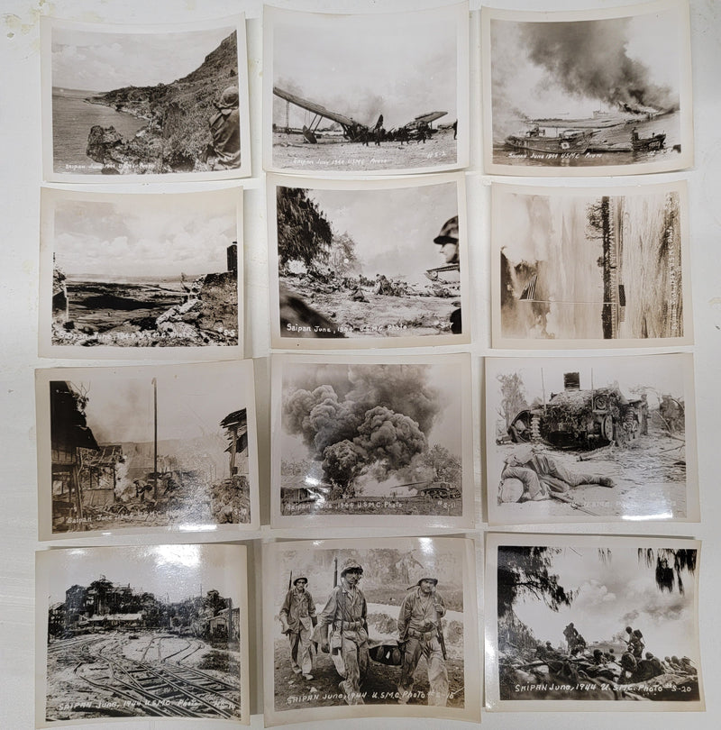 WWII Photographs of US Marine Corps in Saipan, 1944 - $1K APR Value w/ CoA! + APR 57