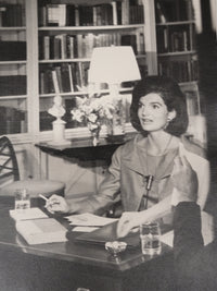 Vintage Photograph of Jackie Kennedy in White House Office - $800 APR Value w/ CoA! APR 57