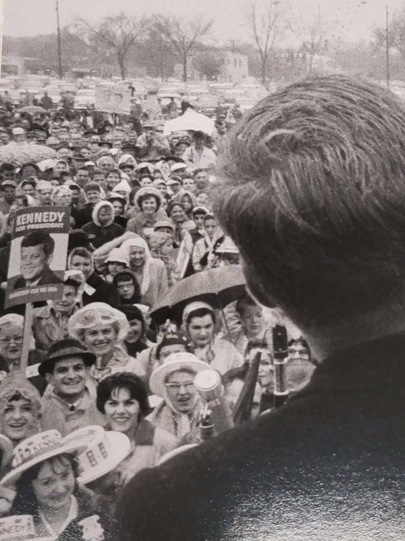 Original Vintage John F. Kennedy Campaign Photograph - $800 APR Value w/ CoA! APR 57