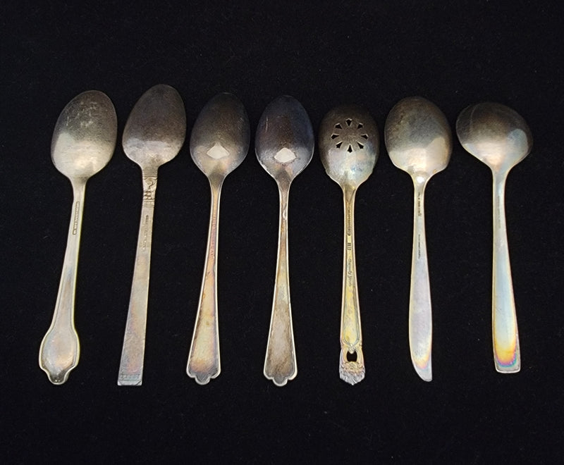 Assorted Silver Plate Spoons 13 Pieces - $500 APR Value w/ CoA! APR57