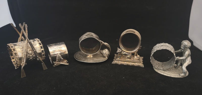 Victorian Silver Napkin Rings-25 Pieces - $20K APR Value w/ CoA! APR57