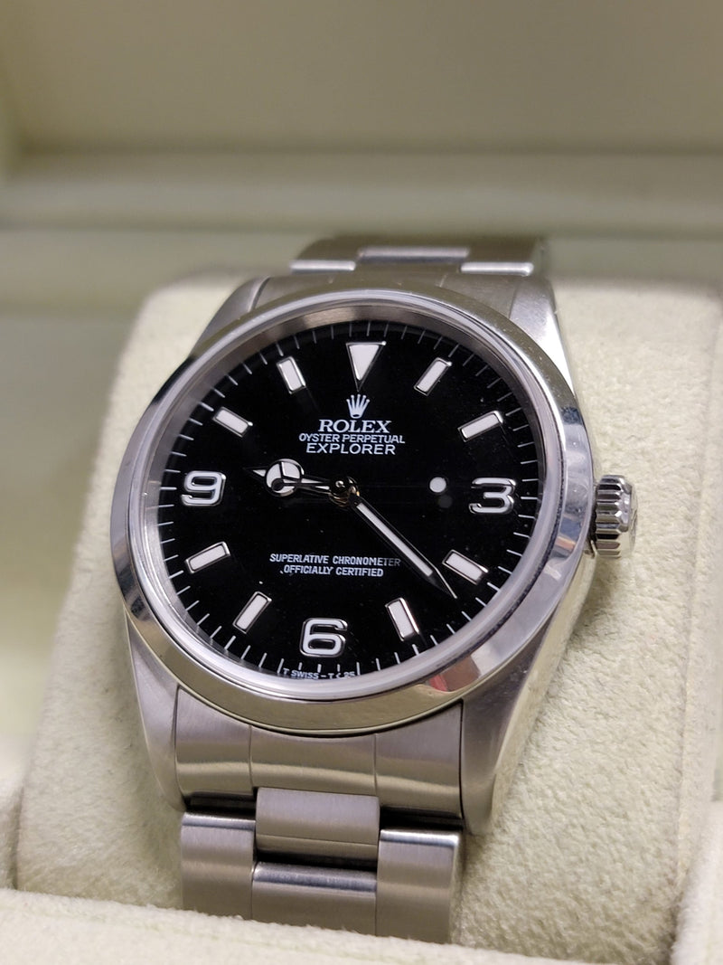 ROLEX Explorer Oyster Perpetual Watch w/ Black Dial (Ref. 142720)- $20K APR Value w/ CoA! APR 57