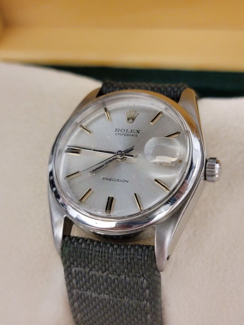 ROLEX Mens Stunning Date Precision Vintage C1967 Watch SS-$16K APR Value w/ CoA! APR 57