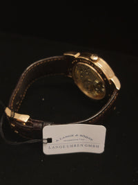 A. LANGE & SÖHNE 18K Rose Gold Watch w/ Skeleton Back - $60K APR Value w/ CoA! APR 57