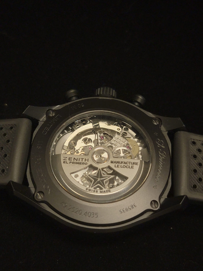 ZENITH El Primero Tourbillon Skeleton Watch - $125K APR Value w/ CoA! APR 57