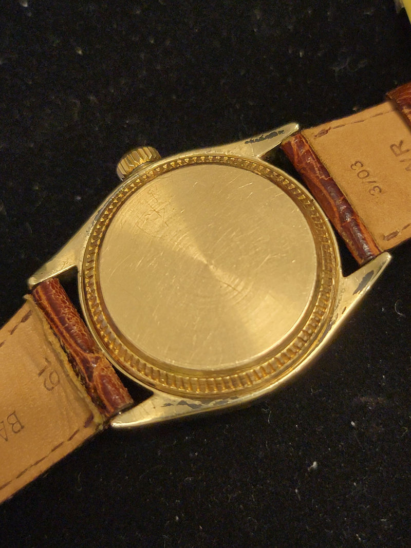 ROLEX Oyster Perpetual Vintage c. 1940s 18KYG Watch - $25K APR Value w/ CoA! APR 57