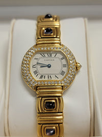 CARTIER 18K Yellow Gold Oval Watch w/ Dmnds & Amethysts - $150K APR Value w/ CoA! APR 57