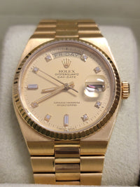 ROLEX Oysterquartz Day-Date President 18K Gold Watch - $75K APR Value w/ CoA! APR 57