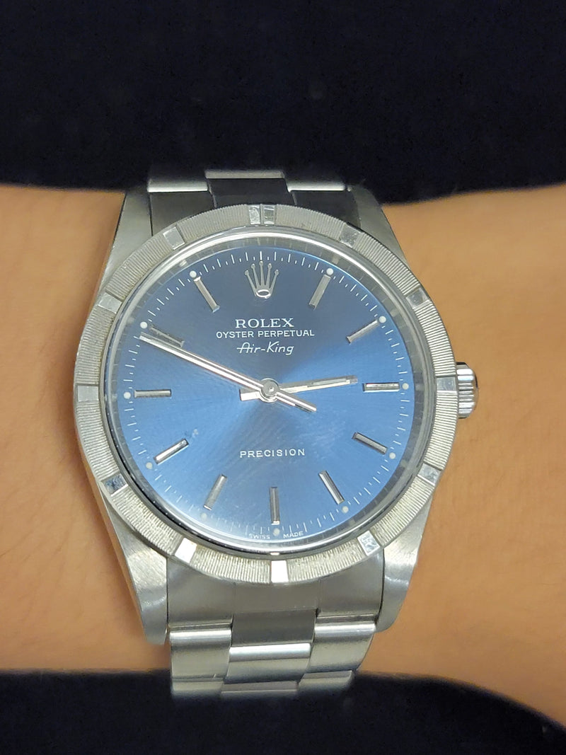 ROLEX Air-King Watch w/ Sapphire Style Dial - $14K APR Value w/ CoA! APR 57