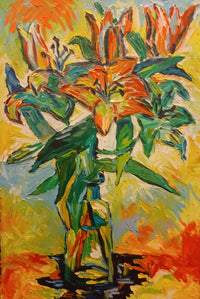 OLEG KUFAYEV "Lily 2" Oil on Canvas - $5.7K Appraisal Value! APR57