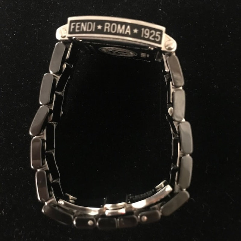 FENDI Roma 1925 Men's Watch SS & Black Ceramic Date Display - $3K VALUE w/ CoA! APR 57