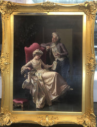 Pio Ricci, 'Italian Romantic Original Oil on Canvas,' c. late 1800s - Appraisal Value: $125K* APR 57