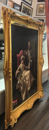 Pio Ricci, 'Italian Romantic Original Oil on Canvas,' c. late 1800s - Appraisal Value: $125K* APR 57